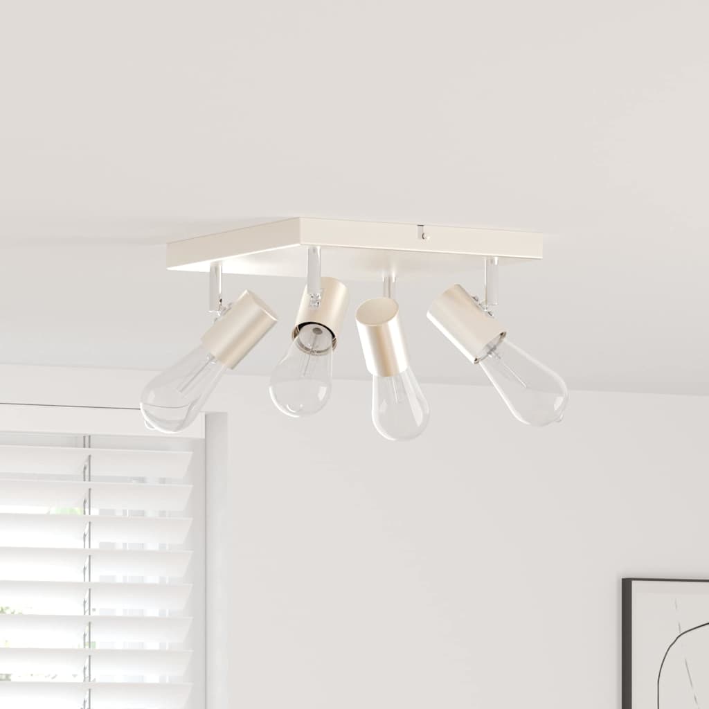 vidaXL Ceiling Spotlight Brushed Nickel 26.5 x 26 x 11.5 cm Steel