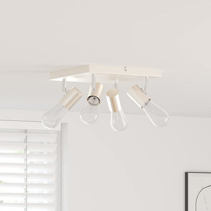 vidaXL Ceiling Spotlight Brushed Nickel 26.5 x 26 x 11.5 cm Steel