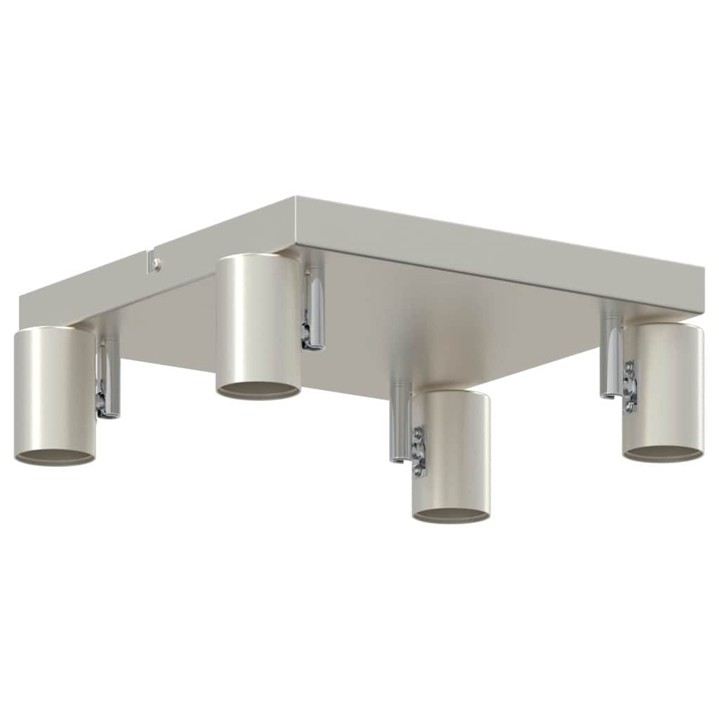 vidaXL Ceiling Spotlight Brushed Nickel 26.5 x 26 x 11.5 cm Steel