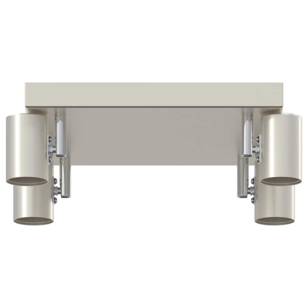 vidaXL Ceiling Spotlight Brushed Nickel 26.5 x 26 x 11.5 cm Steel