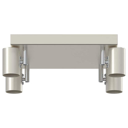 vidaXL Ceiling Spotlight Brushed Nickel 26.5 x 26 x 11.5 cm Steel
