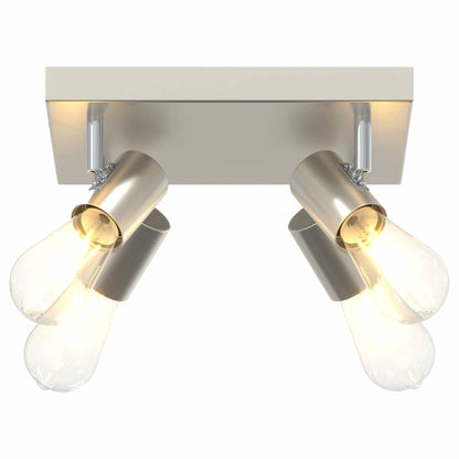 vidaXL Ceiling Spotlight Brushed Nickel 26.5 x 26 x 11.5 cm Steel