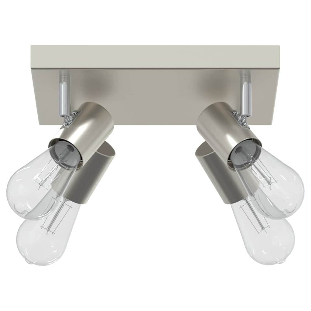 vidaXL Ceiling Spotlight Brushed Nickel 26.5 x 26 x 11.5 cm Steel
