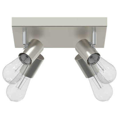 vidaXL Ceiling Spotlight Brushed Nickel 26.5 x 26 x 11.5 cm Steel