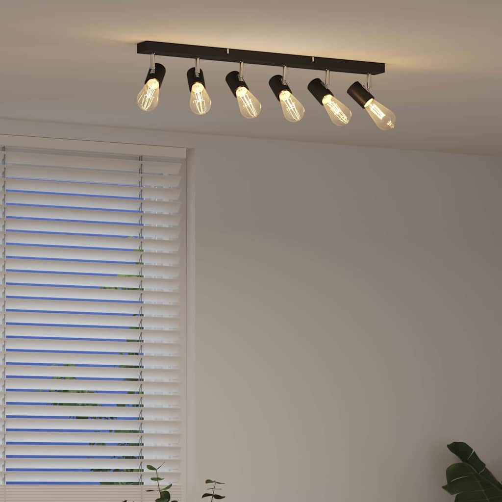 vidaXL Ceiling Spotlight Black 73 x 6.5 x 11.5 cm Metal