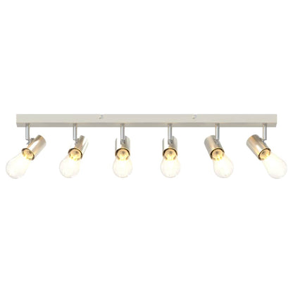 vidaXL Ceiling Spotlight Nickel 73 x 6.5 x 11.5 cm Metal
