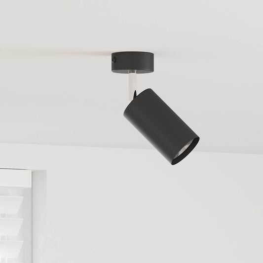 vidaXL Ceiling Spotlight Black 6 x 6 x 16.5 cm Steel