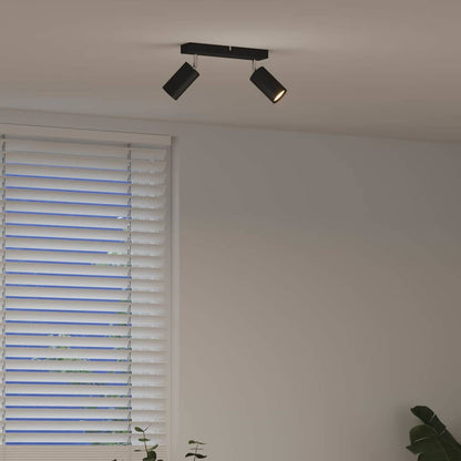 vidaXL Ceiling Spotlight Black 26 x 5.5 x 16.5 cm Steel