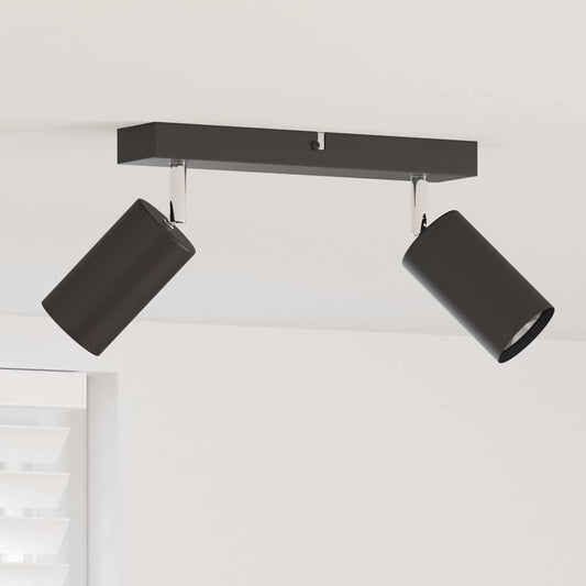 vidaXL Ceiling Spotlight Black 26 x 5.5 x 16.5 cm Steel