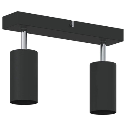 vidaXL Ceiling Spotlight Black 26 x 5.5 x 16.5 cm Steel