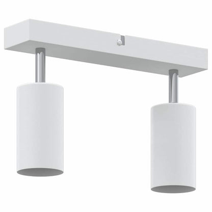 vidaXL Ceiling Spotlight with Spotlights White 26 x 6 x 16 cm Metal