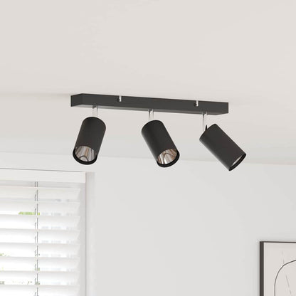 vidaXL Ceiling Spotlight Black 38 x 5.5 x 16.5 cm Steel