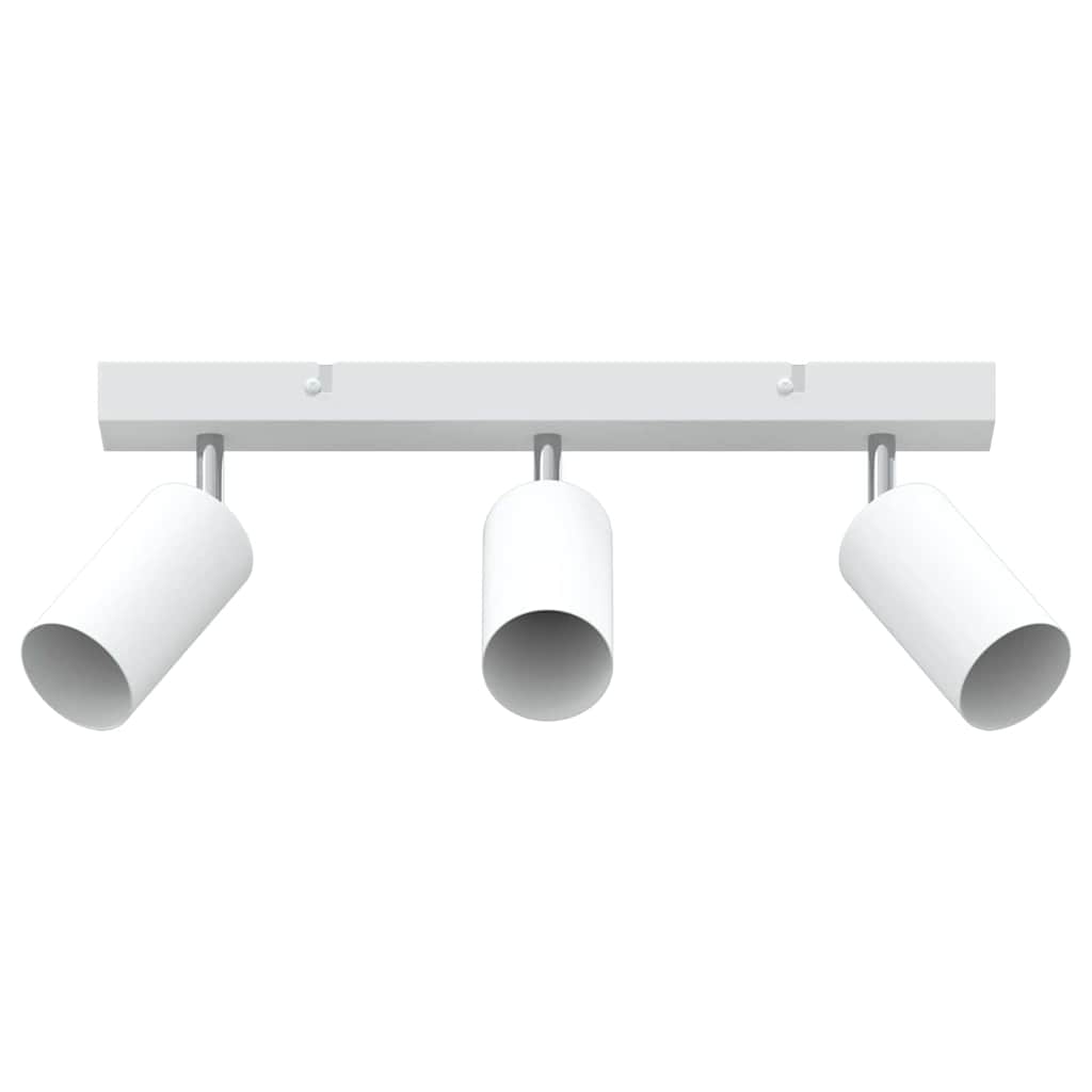vidaXL Ceiling Spotlight with Spotlights White 38 x 6 x 16 cm Metal