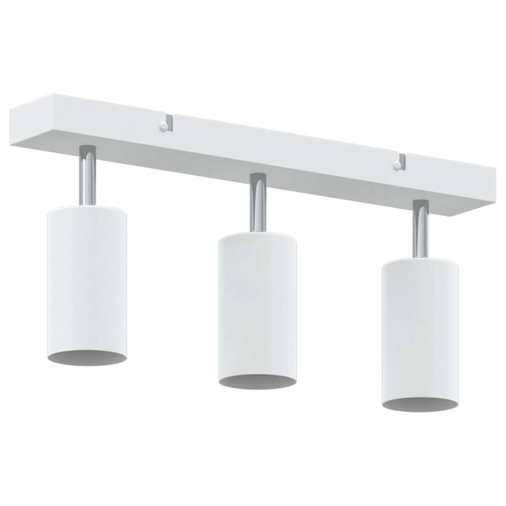 vidaXL Ceiling Spotlight with Spotlights White 38 x 6 x 16 cm Metal