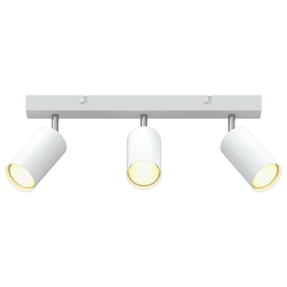 vidaXL Ceiling Spotlight with Spotlights White 38 x 6 x 16 cm Metal