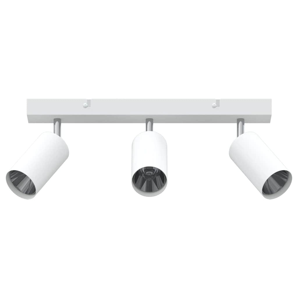 vidaXL Ceiling Spotlight with Spotlights White 38 x 6 x 16 cm Metal