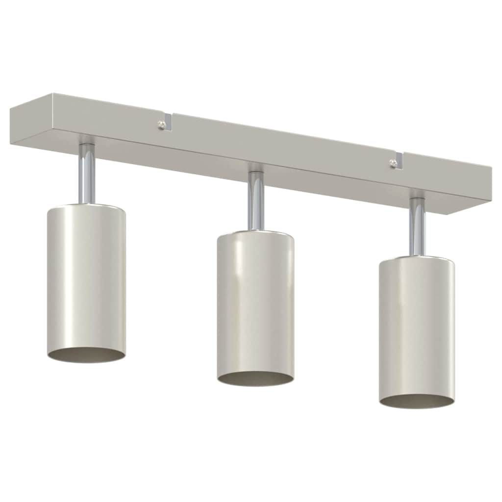 vidaXL Ceiling Spotlight Brushed Nickel 38 x 5.5 x 16.5 cm Steel