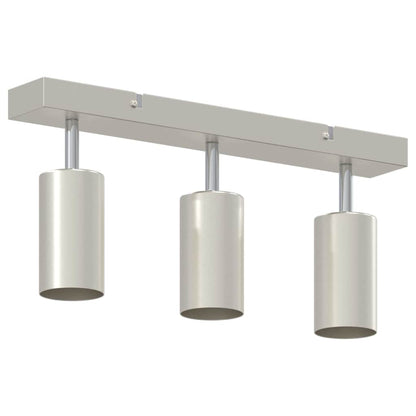 vidaXL Ceiling Spotlight Brushed Nickel 38 x 5.5 x 16.5 cm Steel