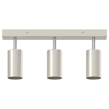 vidaXL Ceiling Spotlight Brushed Nickel 38 x 5.5 x 16.5 cm Steel