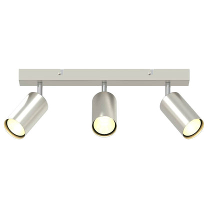 vidaXL Ceiling Spotlight Brushed Nickel 38 x 5.5 x 16.5 cm Steel