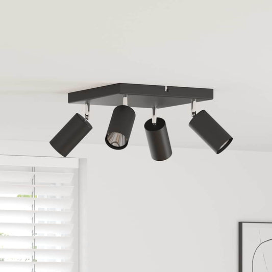 vidaXL Ceiling Spotlight Black 26 x 26 x 16.5 cm Steel