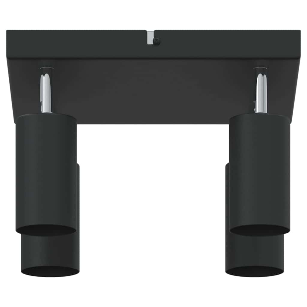 vidaXL Ceiling Spotlight with Spotlights Black 26 x 26 x 16 cm Metal