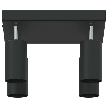 vidaXL Ceiling Spotlight with Spotlights Black 26 x 26 x 16 cm Metal