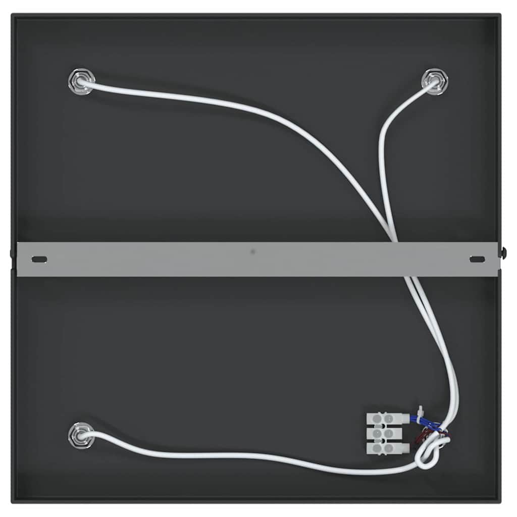 vidaXL Ceiling Spotlight with Spotlights Black 26 x 26 x 16 cm Metal