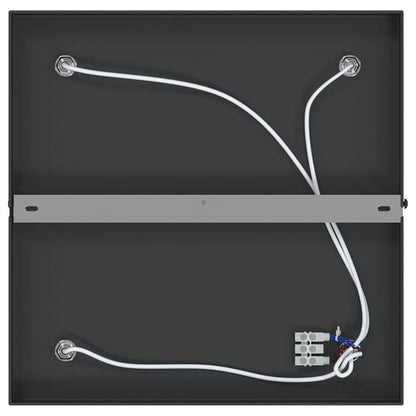 vidaXL Ceiling Spotlight with Spotlights Black 26 x 26 x 16 cm Metal