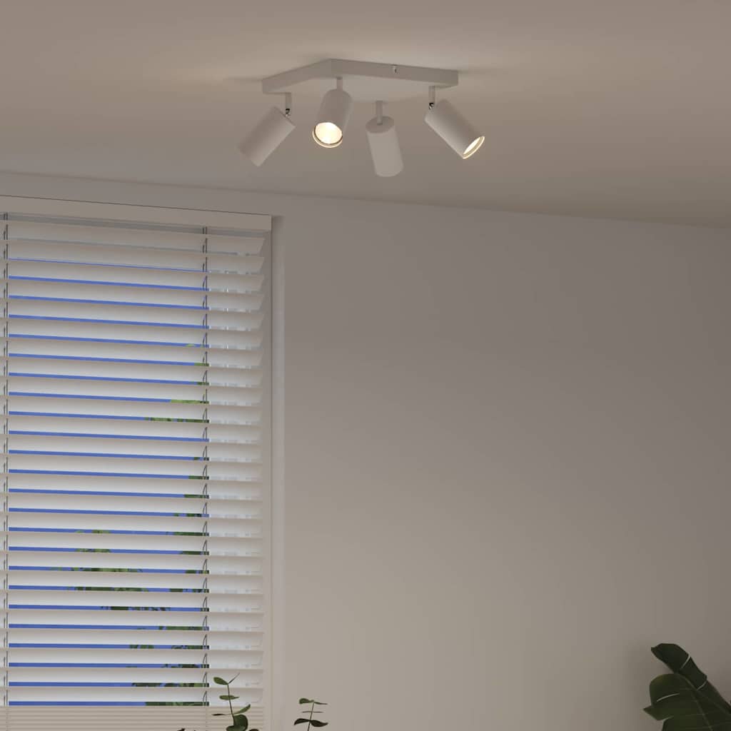 vidaXL Ceiling Spotlight White 26 x 26 x 16.5 cm Steel