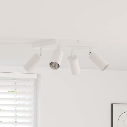 vidaXL Ceiling Spotlight White 26 x 26 x 16.5 cm Steel