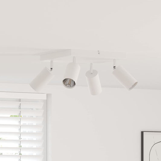 vidaXL Ceiling Spotlight White 26 x 26 x 16.5 cm Steel