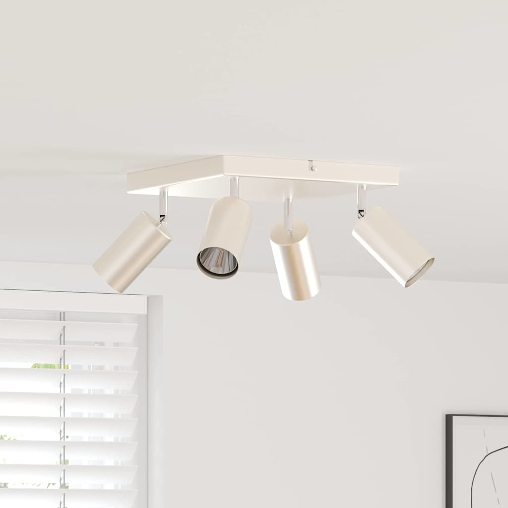 vidaXL Ceiling Spotlight with Spotlights Nickel 26 x 26 x 16 cm Metal