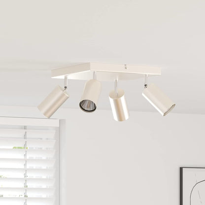 vidaXL Ceiling Spotlight with Spotlights Nickel 26 x 26 x 16 cm Metal