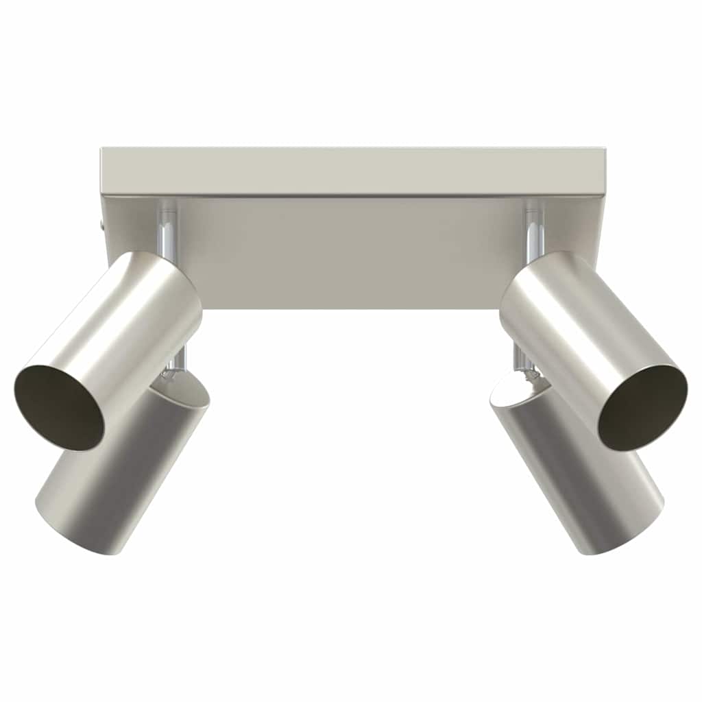 vidaXL Ceiling Spotlight with Spotlights Nickel 26 x 26 x 16 cm Metal