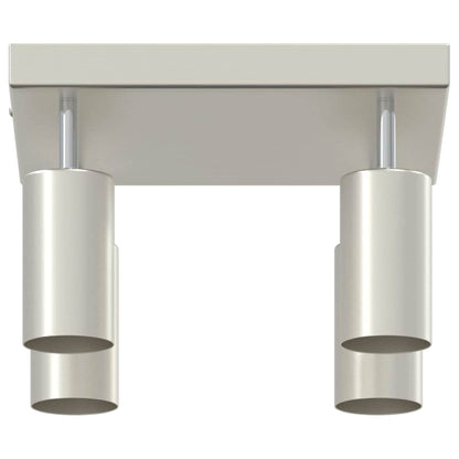 vidaXL Ceiling Spotlight with Spotlights Nickel 26 x 26 x 16 cm Metal