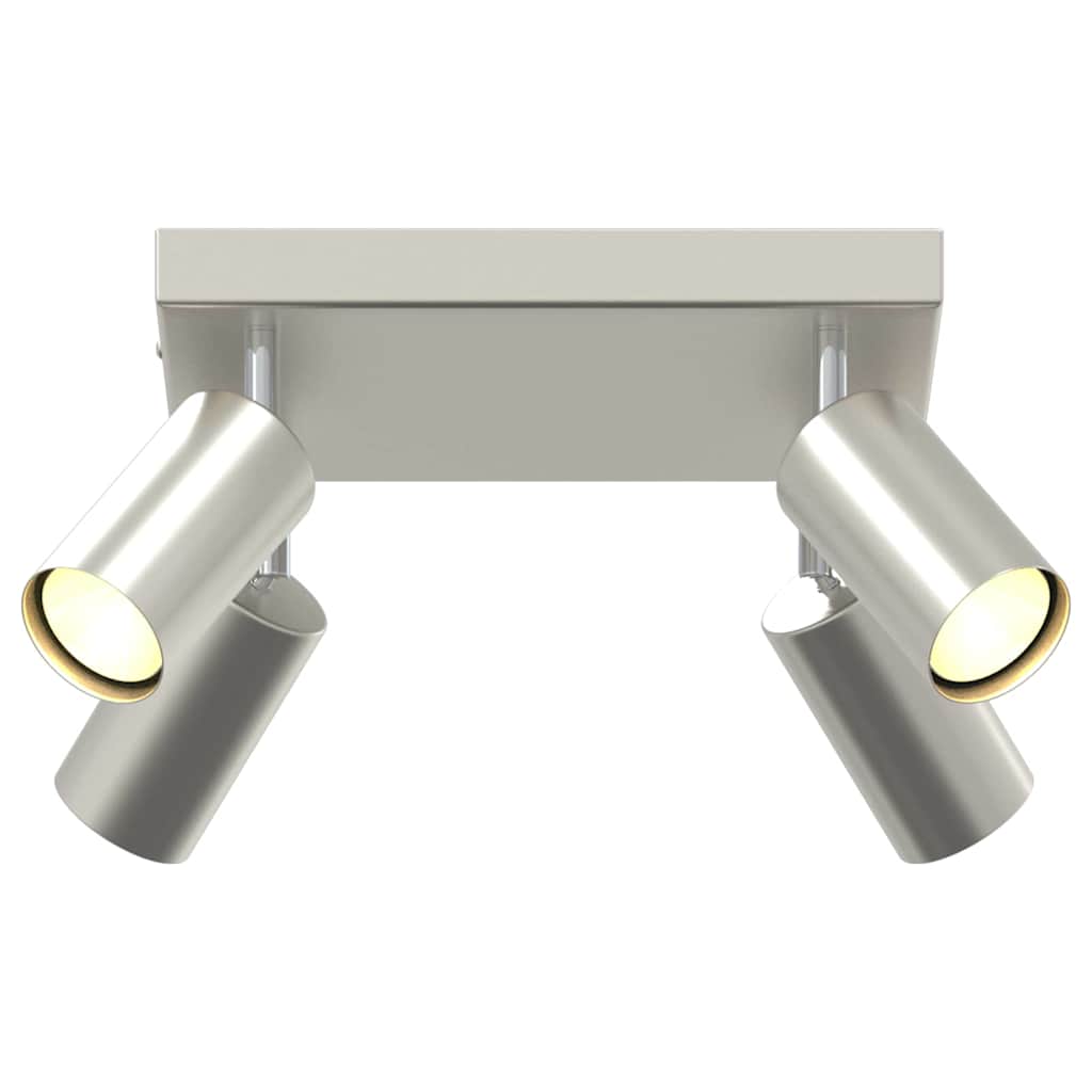 vidaXL Ceiling Spotlight with Spotlights Nickel 26 x 26 x 16 cm Metal