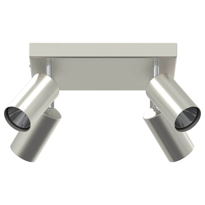 vidaXL Ceiling Spotlight with Spotlights Nickel 26 x 26 x 16 cm Metal