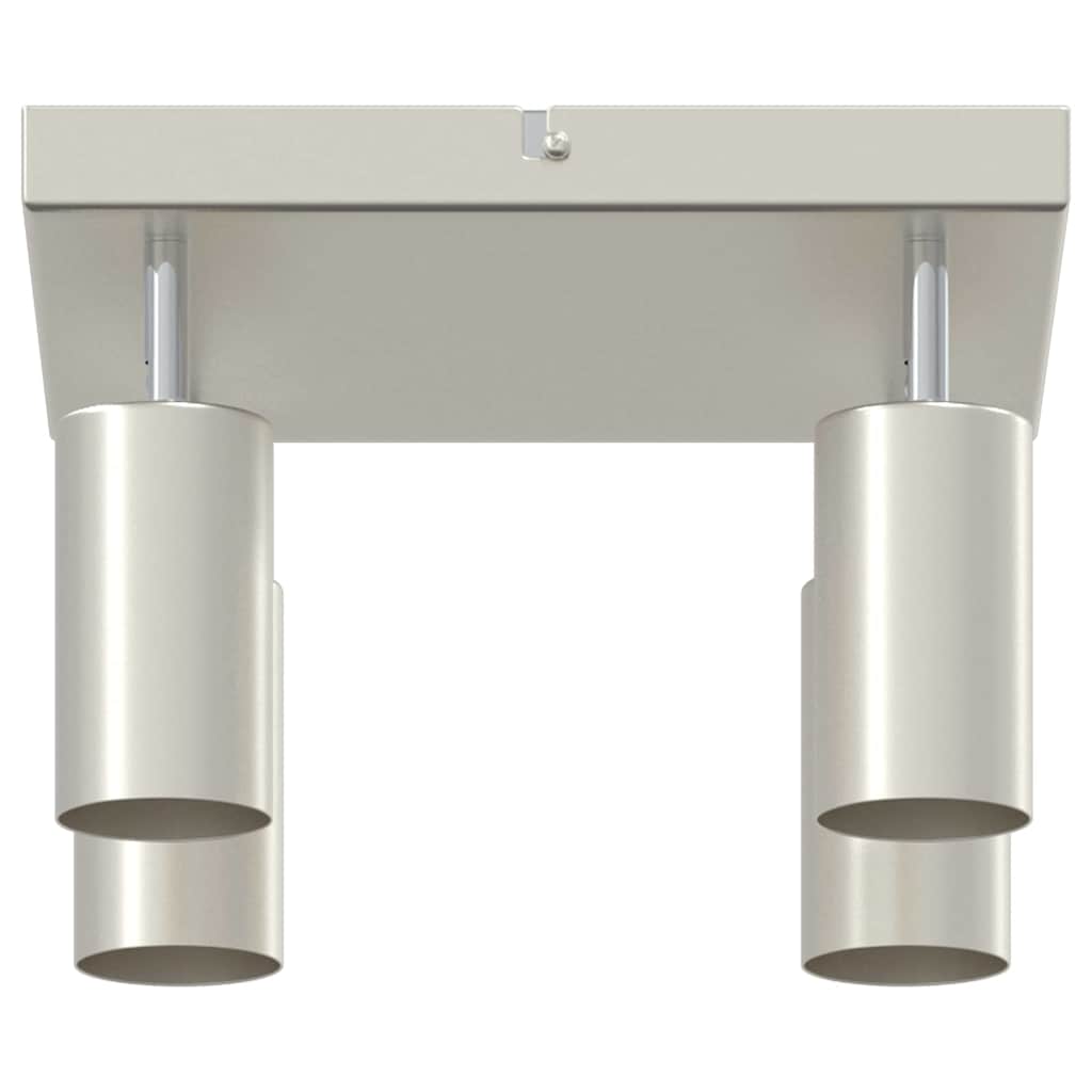 vidaXL Ceiling Spotlight with Spotlights Nickel 26 x 26 x 16 cm Metal