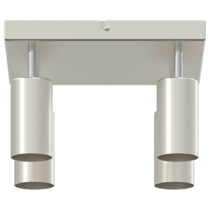 vidaXL Ceiling Spotlight with Spotlights Nickel 26 x 26 x 16 cm Metal