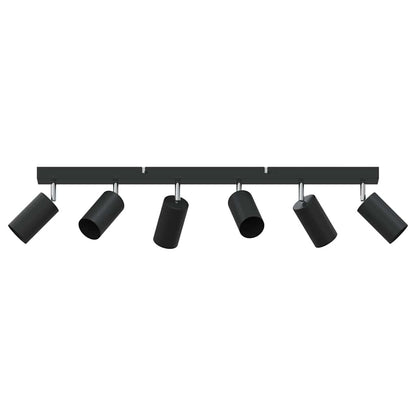 vidaXL Ceiling Spotlight with Spotlights Black 73 x 6 x 16 cm Metal