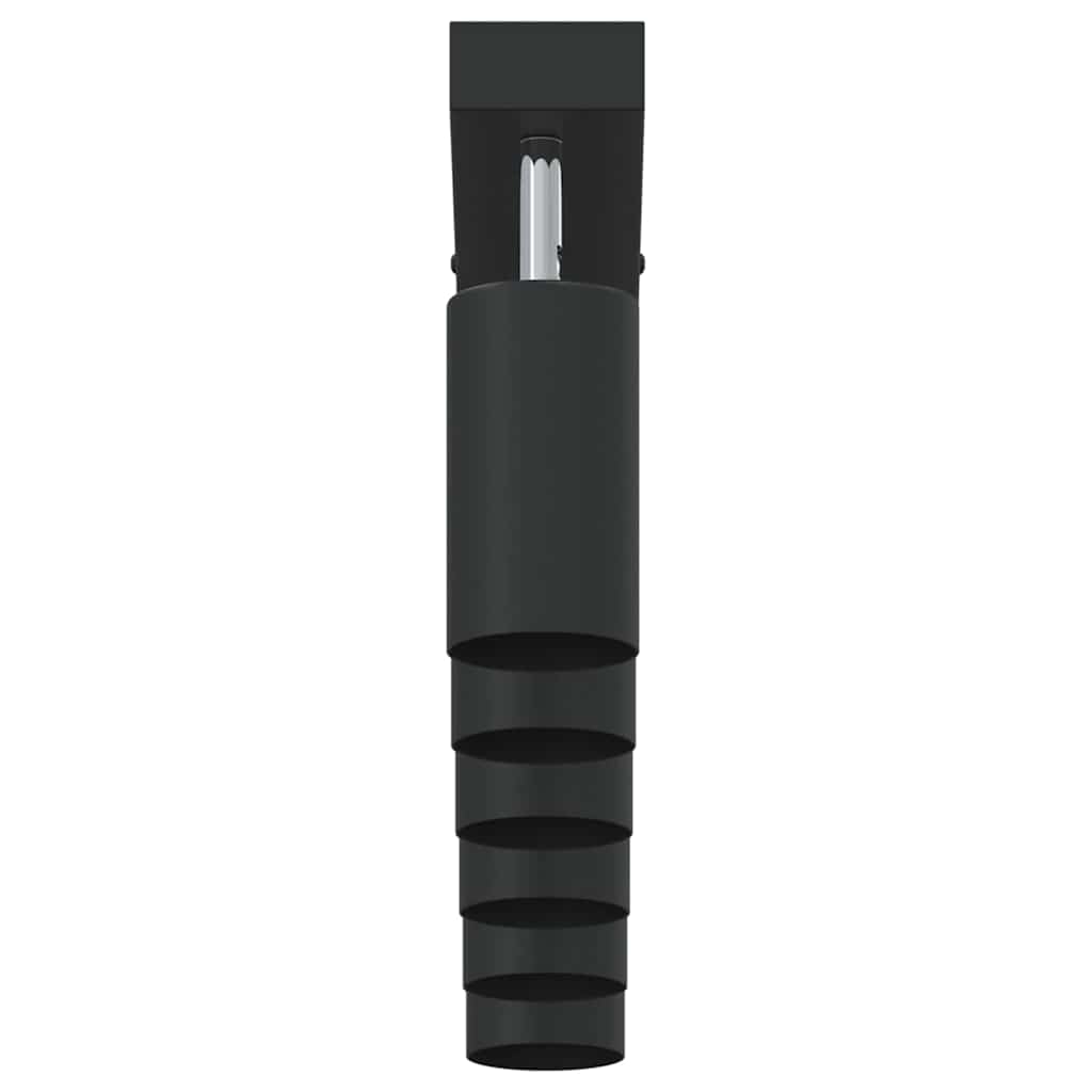 vidaXL Ceiling Spotlight with Spotlights Black 73 x 6 x 16 cm Metal