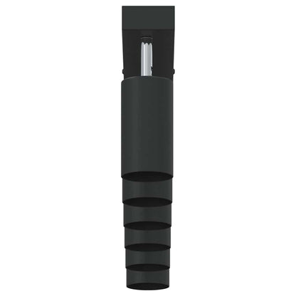 vidaXL Ceiling Spotlight with Spotlights Black 73 x 6 x 16 cm Metal