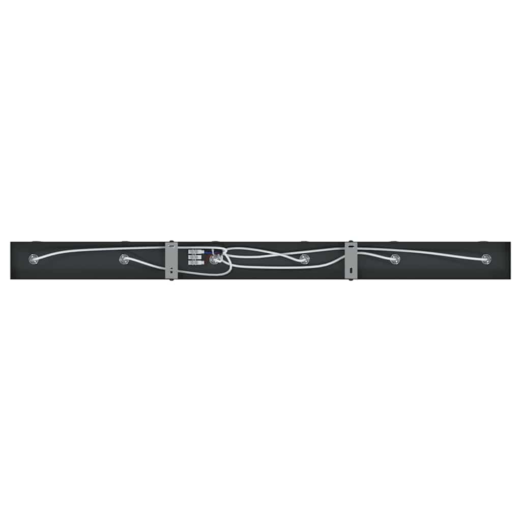 vidaXL Ceiling Spotlight with Spotlights Black 73 x 6 x 16 cm Metal