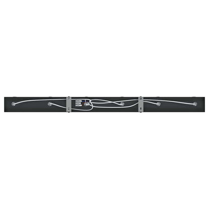 vidaXL Ceiling Spotlight with Spotlights Black 73 x 6 x 16 cm Metal