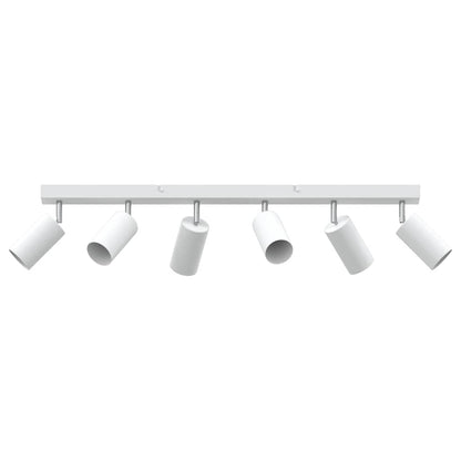 vidaXL Ceiling Spotlight with Spotlights White 73 x 6 x 16 cm Metal