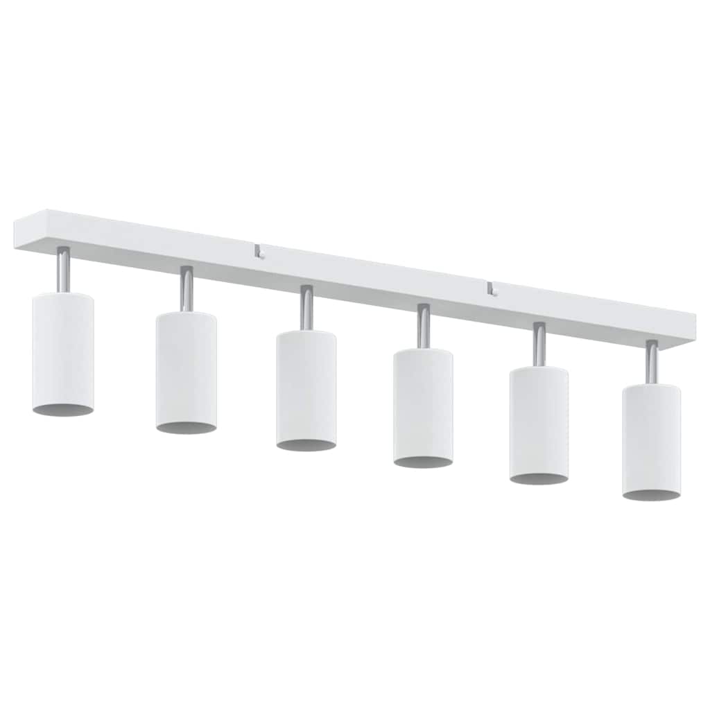 vidaXL Ceiling Spotlight with Spotlights White 73 x 6 x 16 cm Metal