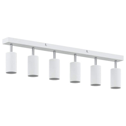 vidaXL Ceiling Spotlight with Spotlights White 73 x 6 x 16 cm Metal