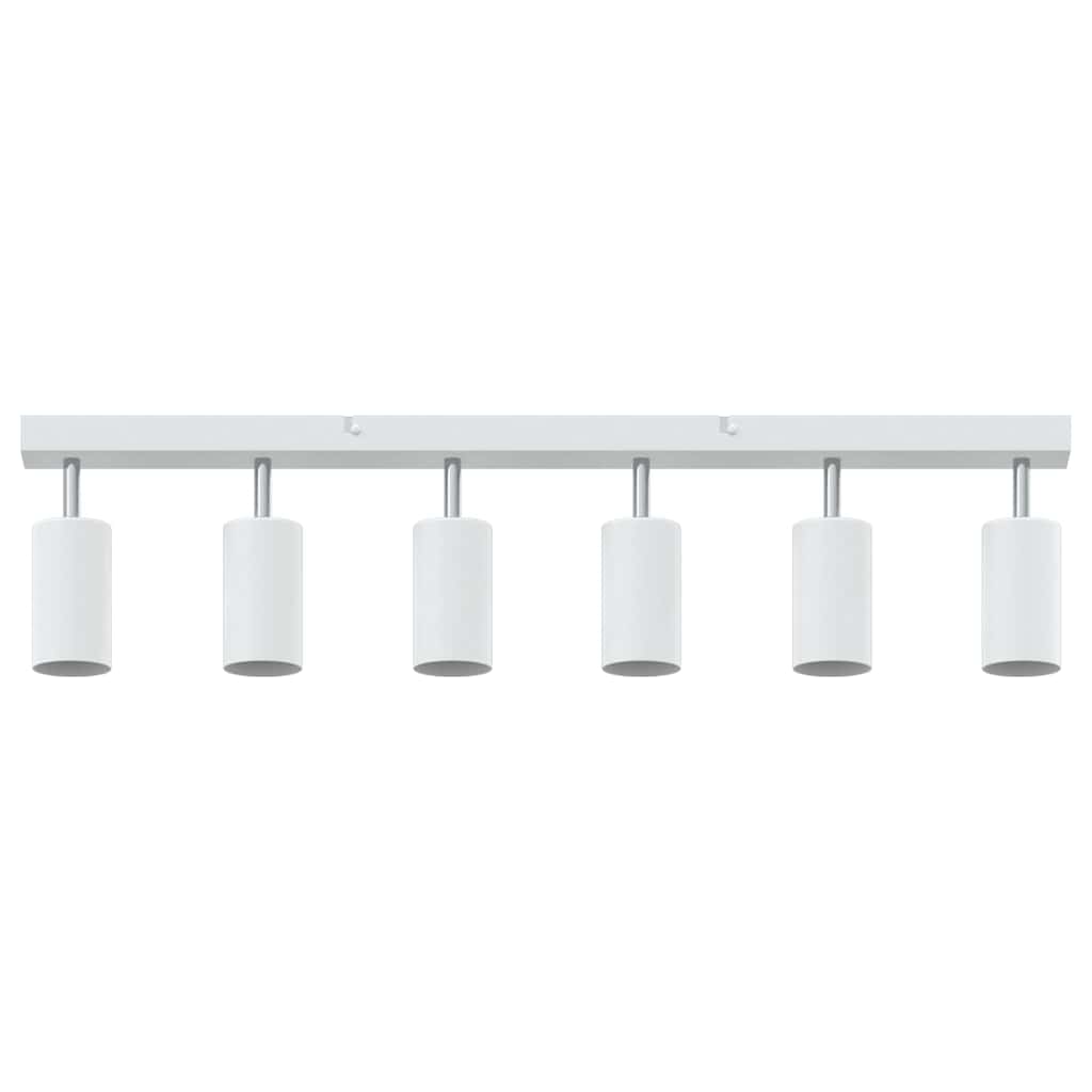 vidaXL Ceiling Spotlight with Spotlights White 73 x 6 x 16 cm Metal