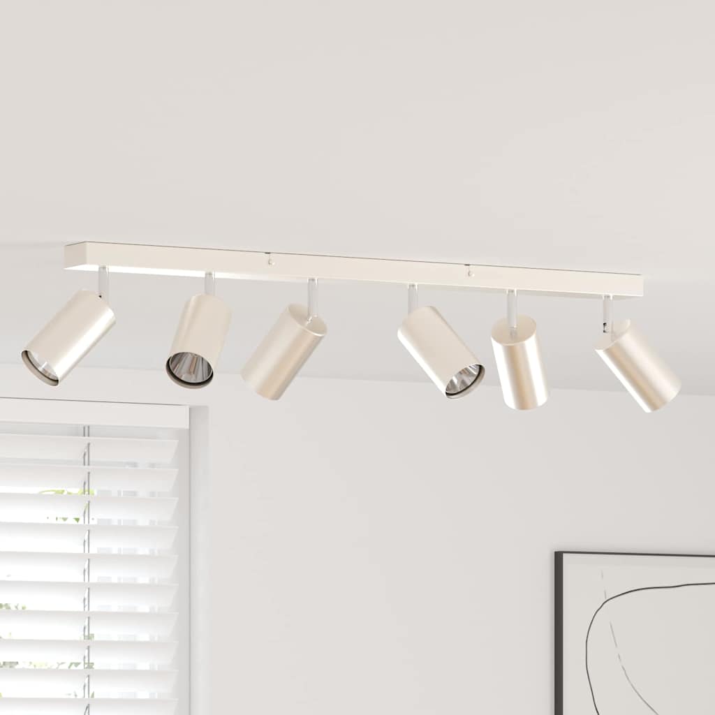 vidaXL Ceiling Spotlight with Spotlights Nickel 73 x 6 x 16 cm Metal